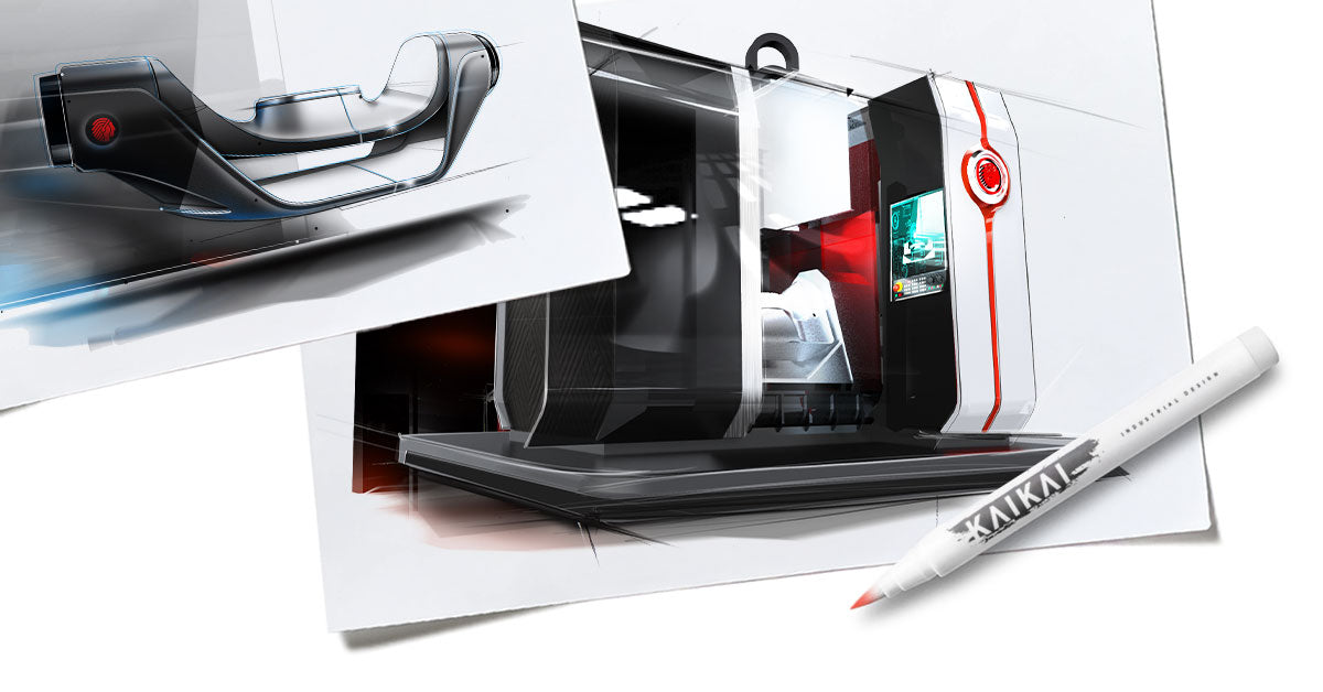A bold Concept Design for a CNC Mill for Jyoti Huron by Kaikai